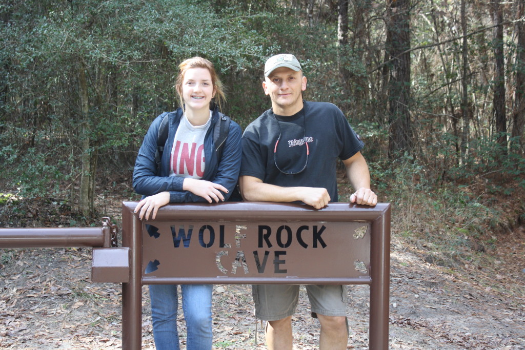 Me and Grace Wolf Rock Cave